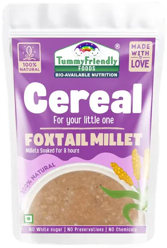 Tummyfriendly Foods Foxtail Millet Cereal For Baby Toddler Kids 2 Year Old | Baby Food For 2+ Year Old | Maximum Nutrition From Real Food. Available In Trial Baby Packs Too. 100G