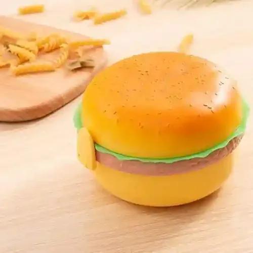 Kunya Burger Shape Lunch Box for Kids with 3 Layer