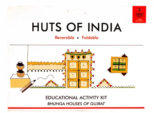 Handmade Educational DIY Colouring & Learning Activity Kit (Bonga Huts Of Gujarat)- 7+Years