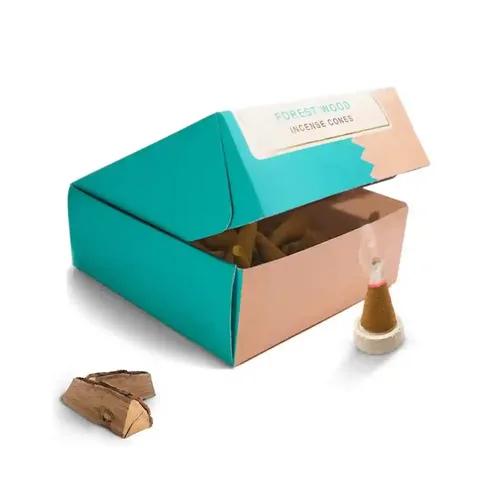 Nirmalaya 100% Natural Forest Wood Incense Cones (Dhoop) | Incense cones (40 Units) | Dhoop cones for pooja | incense cones for fragrance - Pack of 2