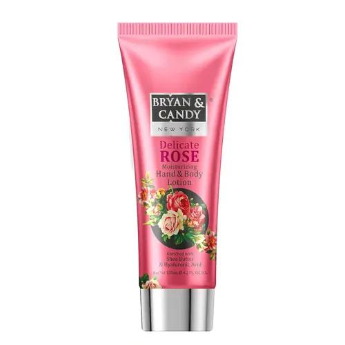 Bryan & Candy Delicate Rose Moisturizing Hand and Body Lotion Enriched with Shea Butter & Hyaluronic Acid for Smooth, Moisturized Skin (125ml)