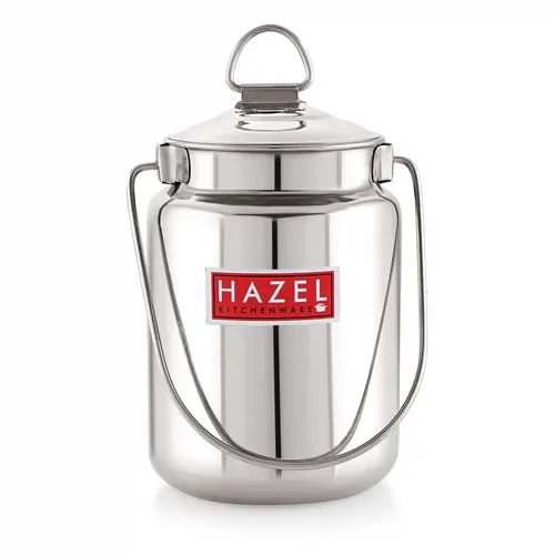 HAZEL Stainless Steel Plain Barani, 2.5 LTR, Silver