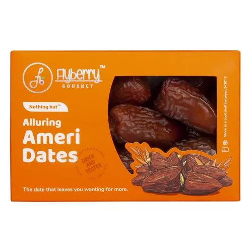 Flyberry Gourmet Ameri Dates (Khajoor/Khajur) 200g | 100% Natural | Rich in Calcium, Iron and Potassium | Instant Energy