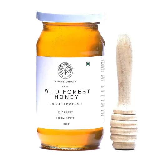 The Healing Himalayas Raw Wild Forest Honey, 100% Pure, Organic & Unprocessed Virgin Himalayan Honey, 250g