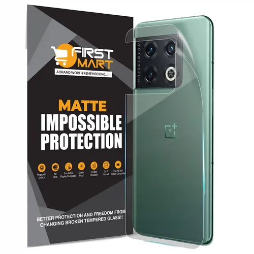 FIRST MART Screen Protector for OnePlus 10 Pro 5G - Back Nanofiber Unbreakable Membrane Case Friendly Full Edge to Edge Screen Coverage & Installation Kit (Matte)