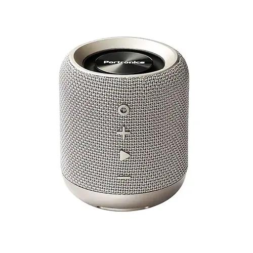 Portronics SoundDrum POR-821 Wireless Bluetooth 4.2 Stereo Speaker with FM, USB Music (Grey)