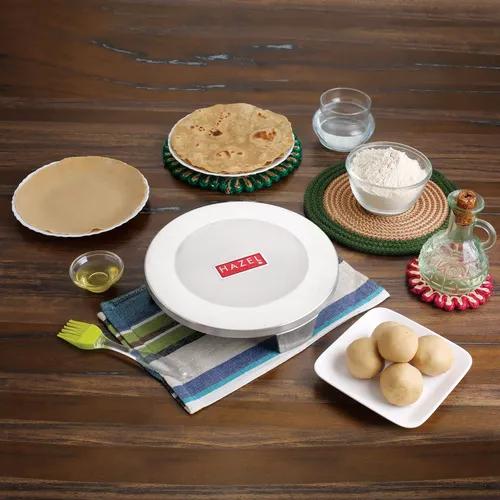 HAZEL Aluminium Polpat Chakla Polipat Roti Chapati Maker Rolling Board, 21 cm