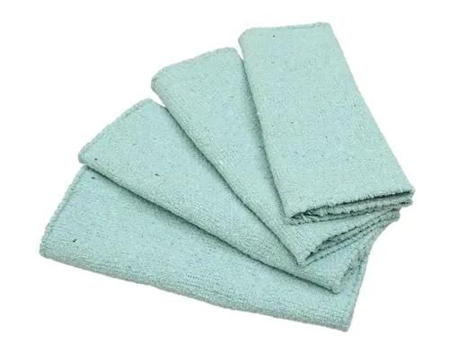 THE HOME TALK Cotton Placemats | Side Table Mats | Heat-Resistant | with Fringes | Best for Bedside Table, Center Table, Dining Table | The Home Talk (Aqua, 13 x 19 Inch)