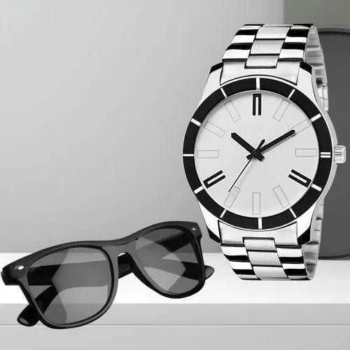 Wonderful Analog Watch With Sunglasses For Men