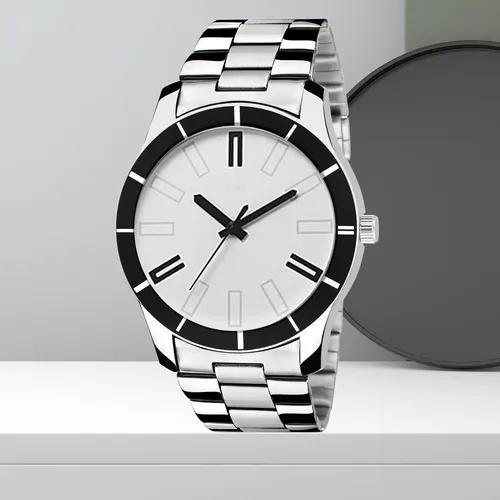 New Dashing Stainless Steel Chain Link Analog Watch For Men