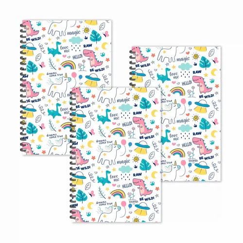 Magic Unicorn Doodle Ruled Diaries - Pack Of 3