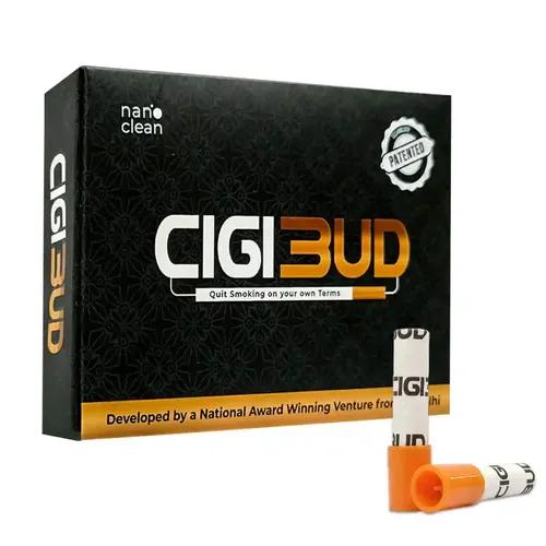 Cigibud filters |Nanoclean Technology Reusable anti smoking filters|stoptar filters|filters to quit smoking|tar reduction filters |Reduce tar and smoke|As Seen on Shark Tank -Orange Color - Pack of 1 - 30 Filters