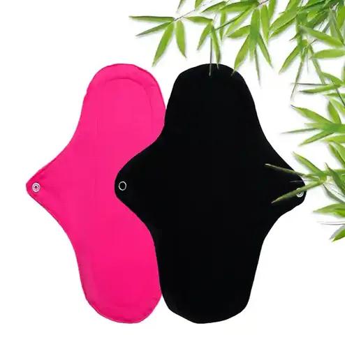 Leak Proof Bamboo Panty Liner Pink & Black - Set Of 2
