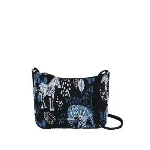 Eco Right Sling Bag for Women & Purse for Girls, Canvas Sling Bag Women, Crossbody Bags for Women, Sling Bag for Girls - Tiger & Zebra - Black