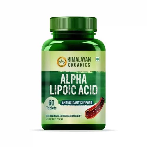 Himalayan Organics Alpha Lipoic Acid 300mg | Boost Liver Function, Healthy Blood Sugar, Antioxidant | 60 Veg Tablets