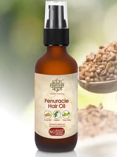 Pratha Fenuracle Hair Oil | Fenugreek, Camphor, Ylang-Ylang