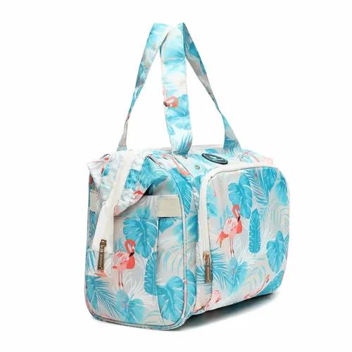 MOTHERLY Mini Diaper Bag for Mothers |Small Diaper handbag for mom for travel (Flamingo)