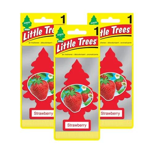 LITTLE TREES Car Freshener - Strawberry (Pack of 3)