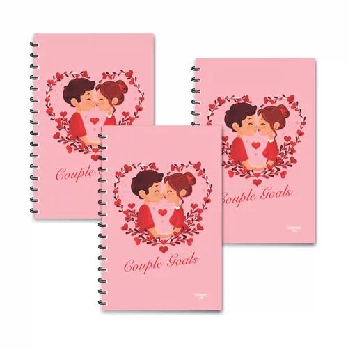 Couple Goals Designer Ruled Diaries - Pack Of 3