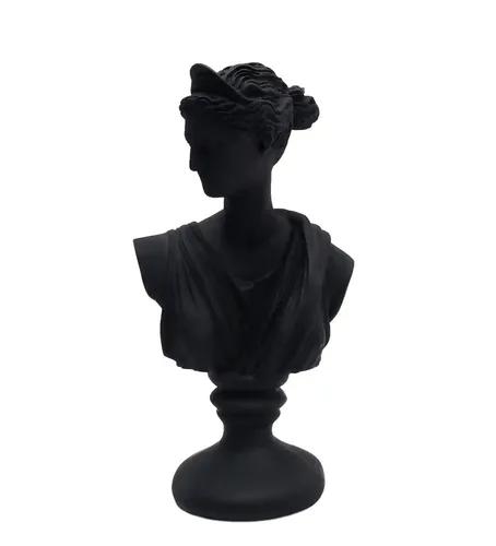 CASA DECOR Black Aphrodite Bust Artifact_Black_6 Inch Large