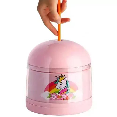 ELECART Unicorn Electric Pencil Sharpener Automatic Battery Operated Compact Colored Desktop Pencil Sharpener for 6-8mm Pencils