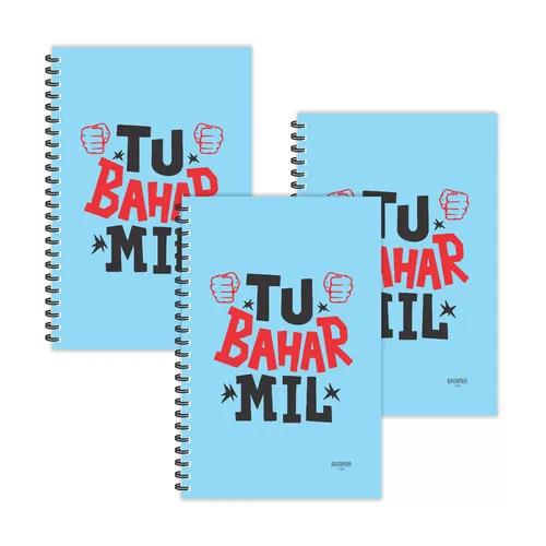 Tu Bahar Mil Hindi Quotes Ruled Diaries - Pack Of 3