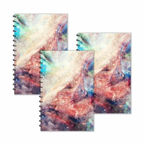 Sparkle Color Splashes Designer Ruled Diaries - Pack Of 3