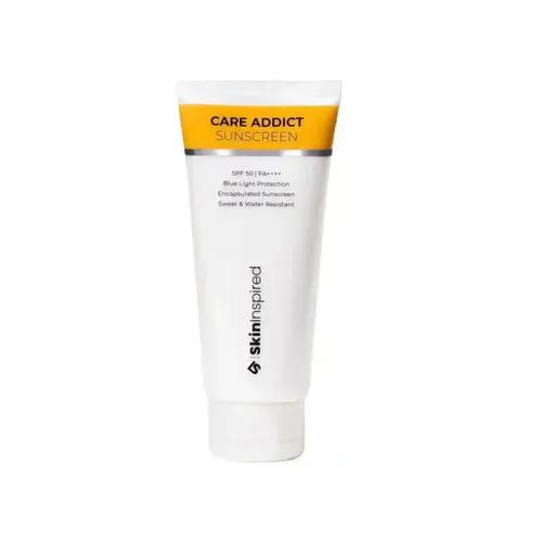 SkinInspired Care Addict Encapsulated Sunscreen Spf 50 Pa++++ | Broad Spectrum Uv A, Uv B & Blue Light Protection Ceramides | No White Cast For All Skin Type | For Men & Women | 50G