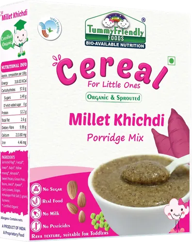 Tummyfriendly Foods Organic Millet Khichdi Mix With Vegetables For Toddler Cereal (200 G)