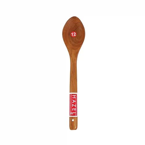 HAZEL Wooden Serving Pan Spatula Scoop Non Stick One Piece Cooking Spoon Kitchen Tools Utensil, Small Size