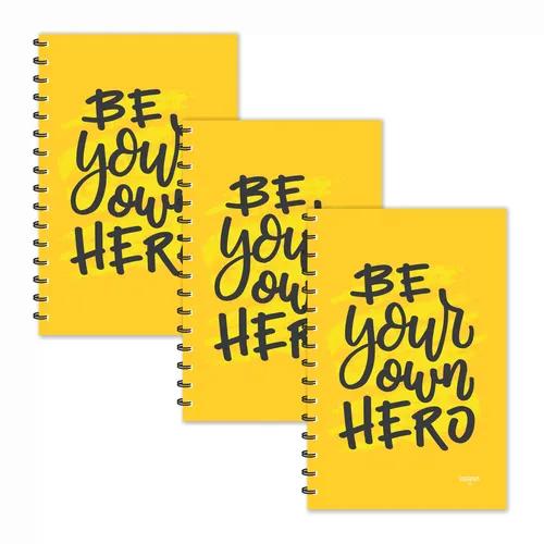 Be Your Own Hero Motivational Diaries - Pack Of 3