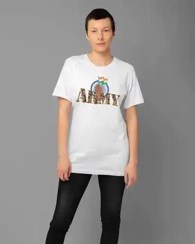 Indian Army Tribute Camo Tee - Empowering Women! - S