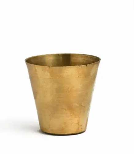 ALODIE- Kansa Plain Glass | Plain Puja Glass | Glass Tumblers | Water Plain Kansa Glasses Set | Kansa Utensils | Home and Kitchen