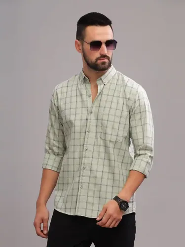 Grey Tabor Checks Shirt XL