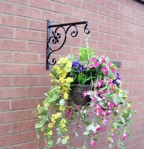 ‎AMASS HANDICRAFTS Modern Style Iron Wall Bracket for Bird Feeders & Houses, Home & Garden Decor
