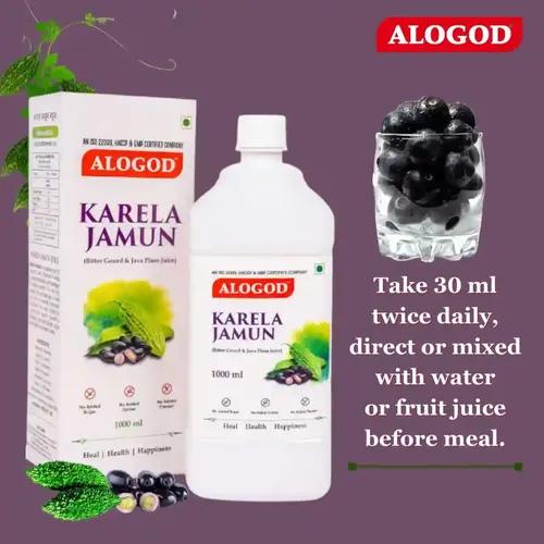 Karela & Jamun Juice-1L | Blood sugar Level Management | Suitable for Diabetes & Prediabetes Care