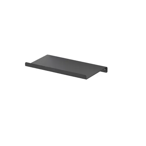 ORGANIZEMEE Metal Floating Shelf For Wall For Decorative, Shelf, Nordic, Modern Design,For Living Room & Bedroom, Home Decor Items Plant Pot Mounting 9" (Black)