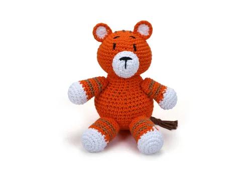 Crochet Tiger Soft Toys - Orange