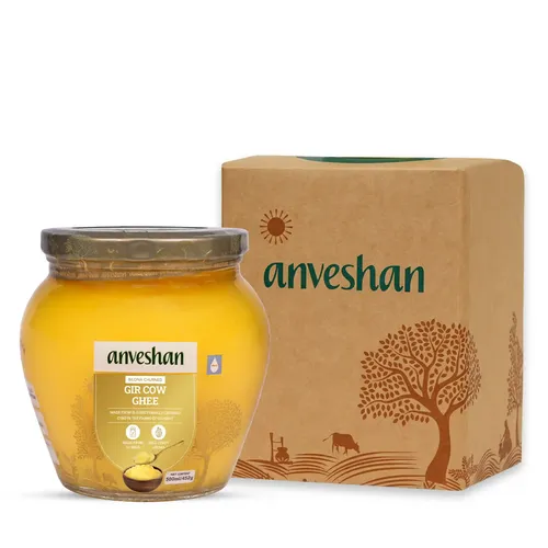 ANVESHAN A2 Gir Cow Ghee Bilona Method - 500ml