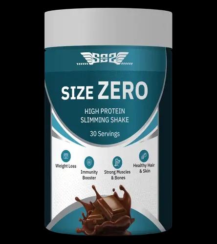 SOS Nutrition Size Zero Whey Protein Powder & Plant Protein, 24 g, Herbs to Reduce Body Fat and Immunity, Multivitamin for Skin & Hair (Chocolate, 300g)
