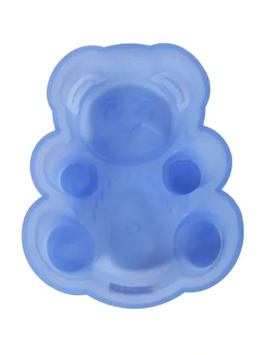 HAZEL Small Silicone Teddy Bear Shape Cake Mould, 18 cm, 1 Pc, Blue