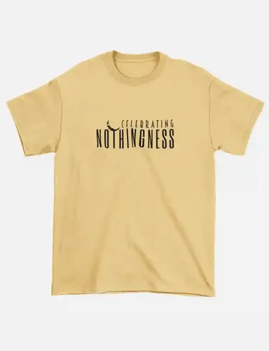 Nothingness - Unisex Regular Fit T-shirt - Beige - S