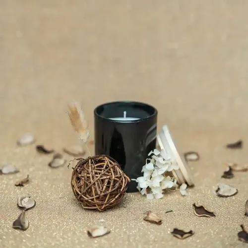 Jar Candle With Lid - Vanilla Caramel
