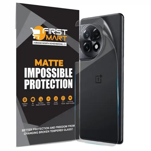 FIRST MART Screen Protector for Oneplus 11R 5G - Edge to Edge Back 4 Layer Ultra Thin Unbreakable Membrane - Case Friendly Screen Coverage & Installation Kit (Matte)