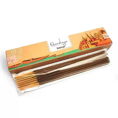 Nirmalaya Vetiver/Khus Incense Sticks Agarbatti | Organic Incense Sticks | 100% Natural and Charcoal Free Agarbatti Sticks for Room (40 Sticks in a Pack) Floral Fragrance - Pack of 2