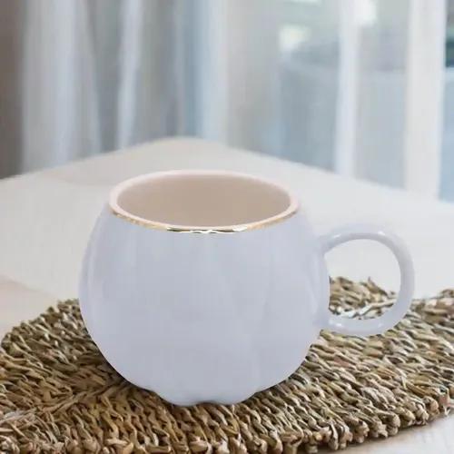 Kookee Fancy Ceramic Coffee or Tea Mug with Handle for Office, Home or Gifting - 250ml (M-0770-A)