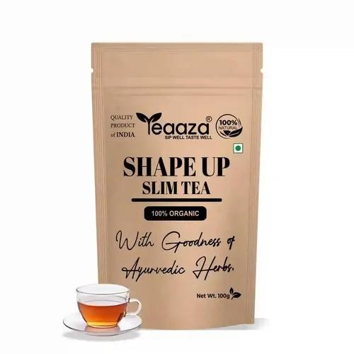 Teaaza Shape up Slim tea | Free Diet Chart | Lose Weight, Reduce Tummy, Prevent Ageing | With the Goodness of Lemongrass & Garcinia Cambogia, 100 Grams