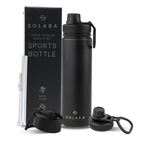 SOLARA Insulated Water Bottle 650ml, Hot Water Bottle, Thermosteel Water Bottle for Travel, Home, Office, School, Gym, Adults, Water Bottle Hot and Cold, Sipper Bottle