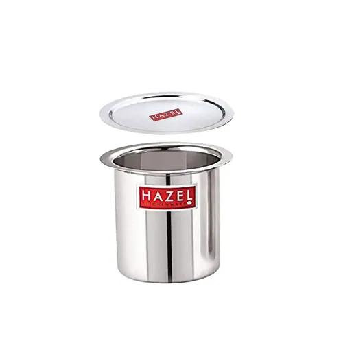 HAZEL Steel Milk Pot with Lid |Stainless Steel Milk Boiler Container | Milk Boiling Vessel Gunj for Kitchen, 900 ml