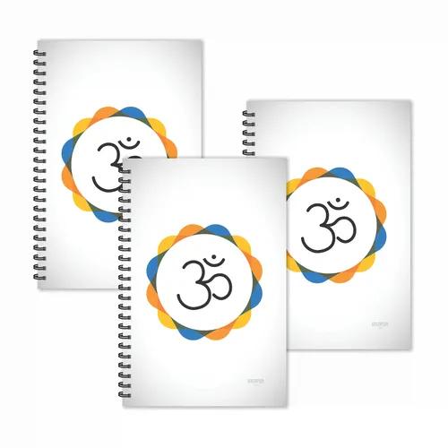 Circle Om Ruled Diaries - Pack Of 3